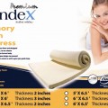 Syndex Memory Foam Topper size 152*198* thick 5 cms 0